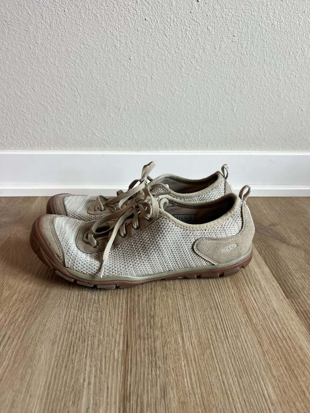 Keen, Hush Knit CNX, Contour Arch Hiking Shoes, Tan, Contour Arch, Woman’s 11